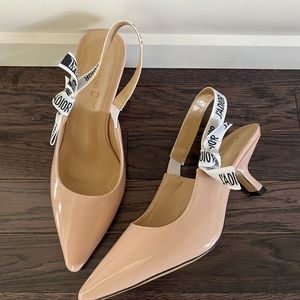 Dior J’adore patent kitten heels size 35